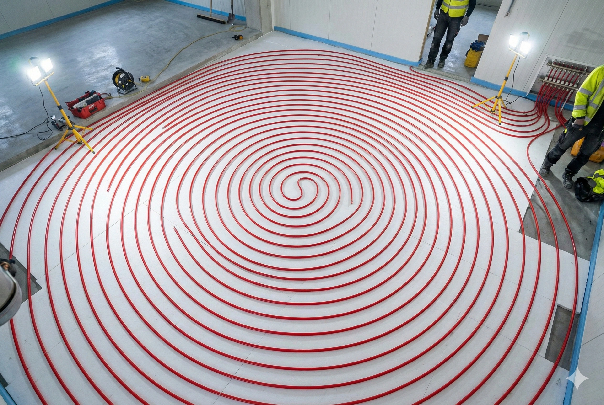 Bodrum yerden ısıtma, alttan ısıtma sistemleri Bodrum, yerden ısıtma firmaları, danfoss uygulama